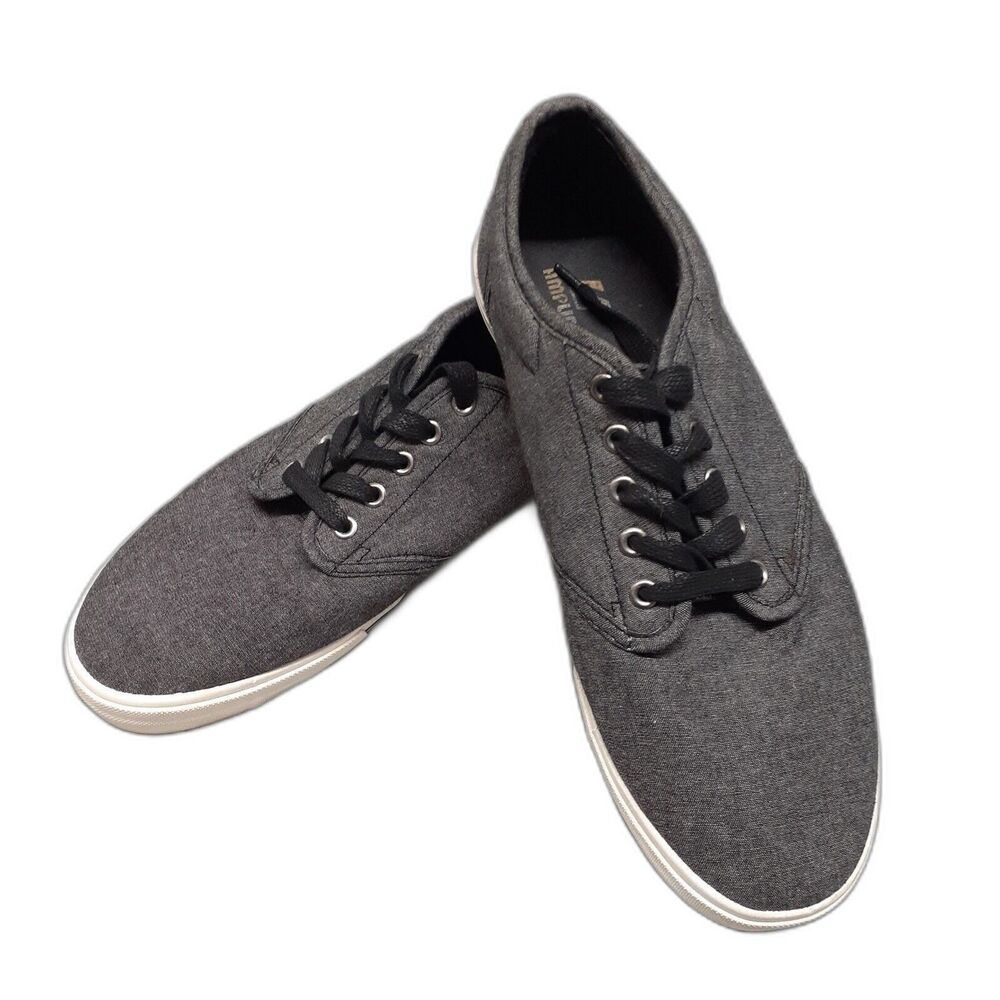 Amplify Mens Size 11 Ambrose Gray Canvas Fabric Lace Up Casual Sneakers